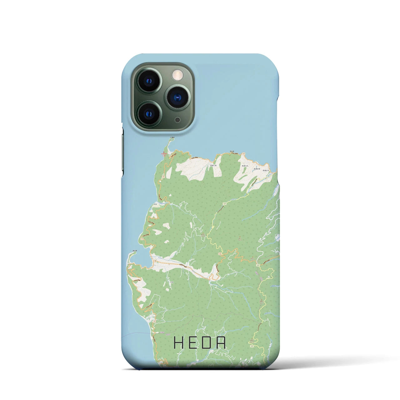 【戸田(静岡県)】地図柄iPhoneケース(バックカバータイプ)