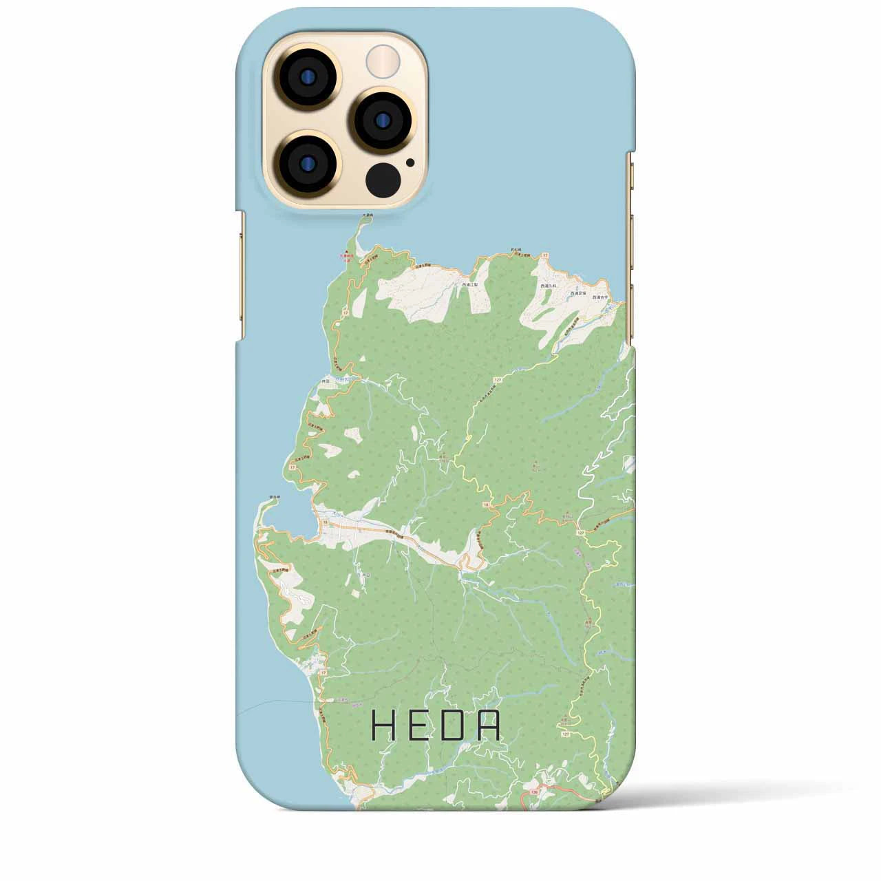 【戸田(静岡県)】地図柄iPhoneケース(バックカバータイプ)