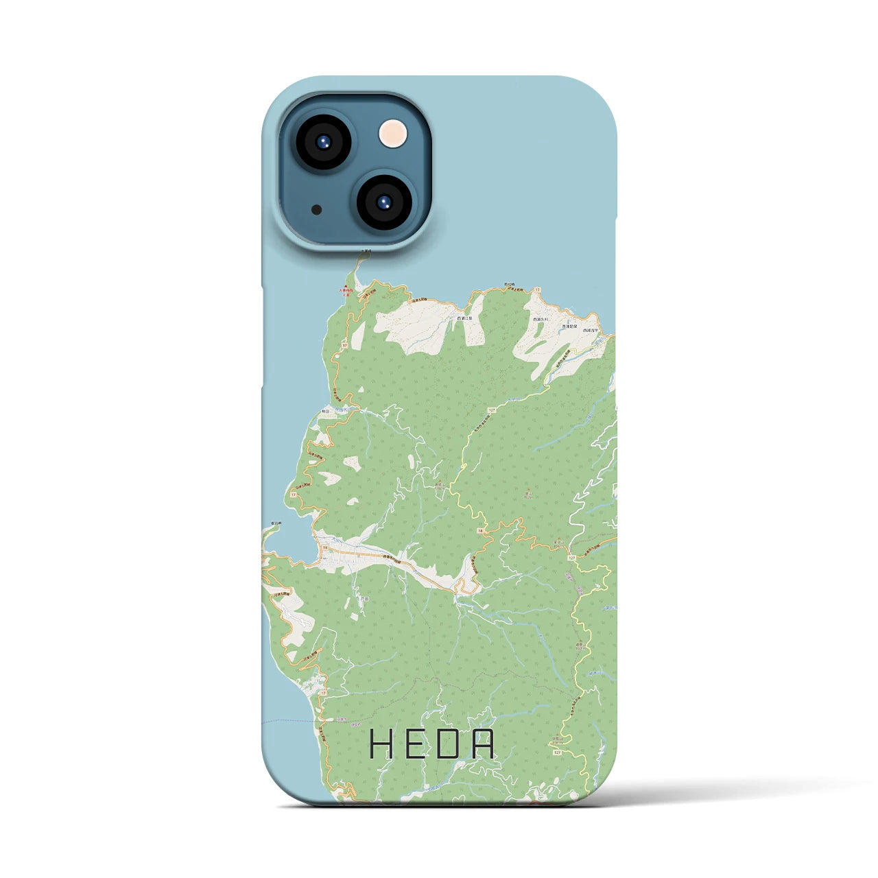 【戸田(静岡県)】地図柄iPhoneケース(バックカバータイプ)