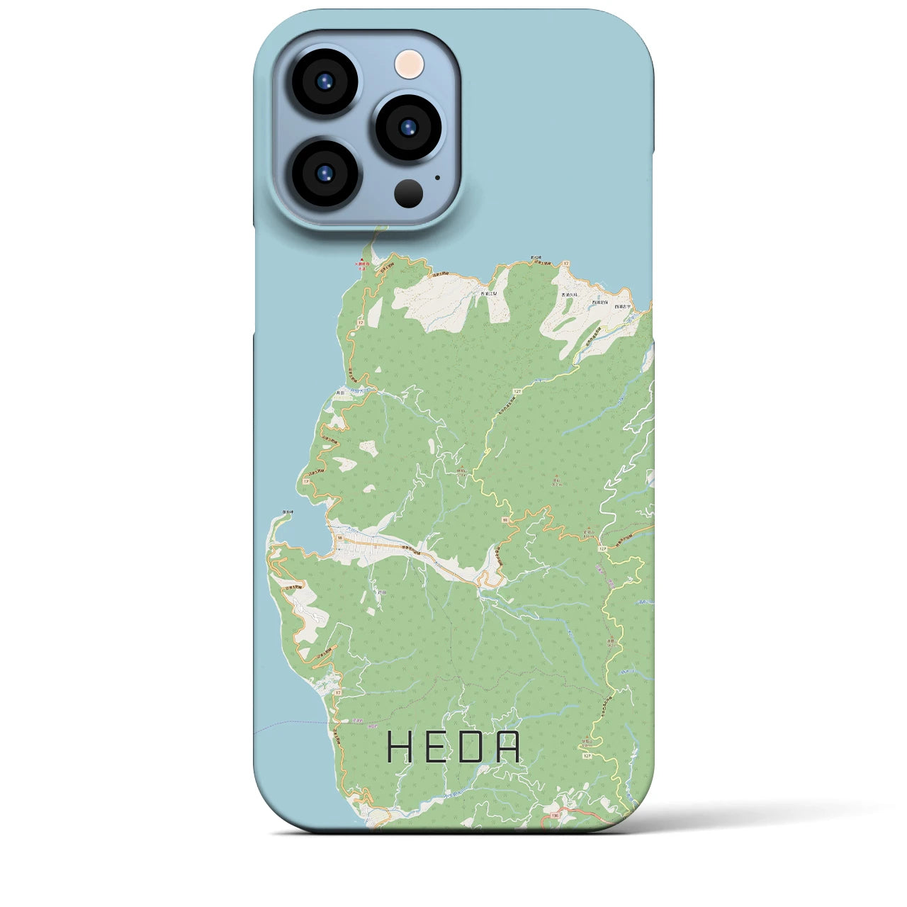 【戸田(静岡県)】地図柄iPhoneケース(バックカバータイプ)