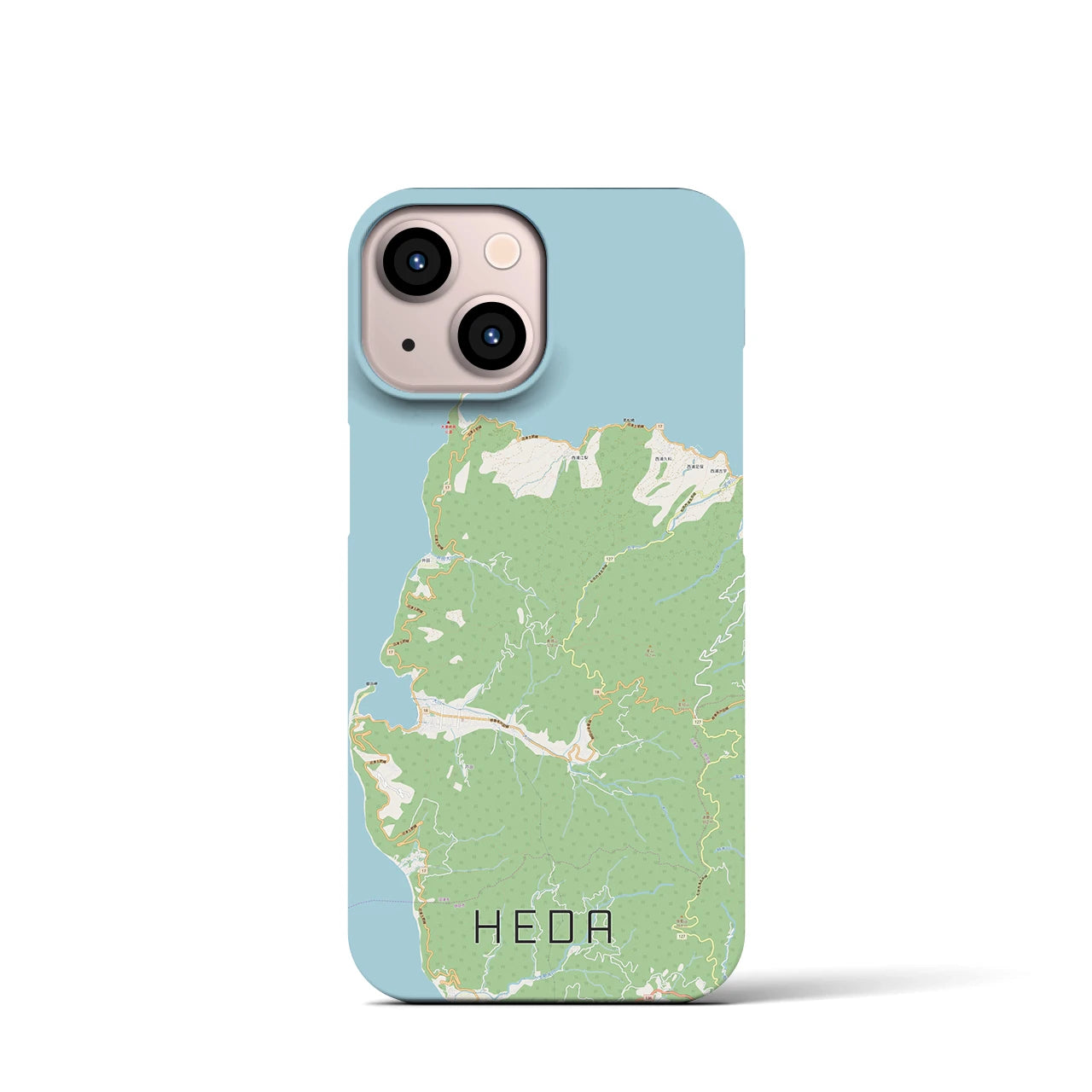 【戸田(静岡県)】地図柄iPhoneケース(バックカバータイプ)