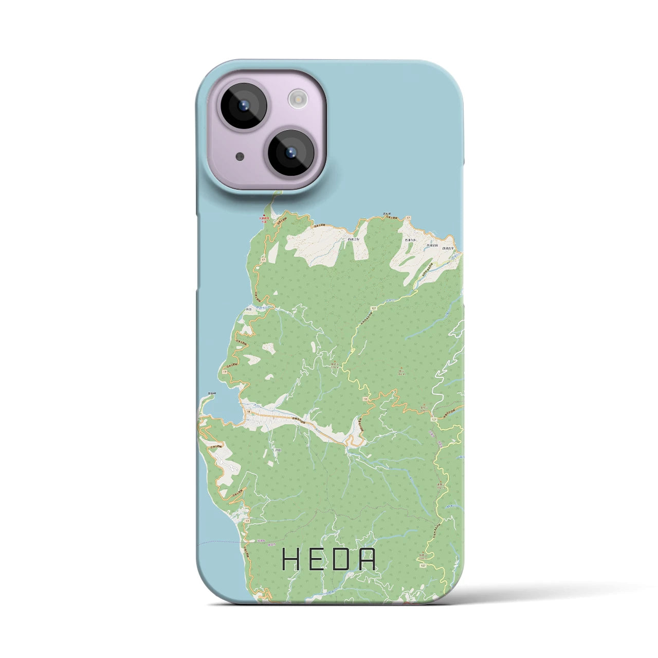 【戸田(静岡県)】地図柄iPhoneケース(バックカバータイプ)