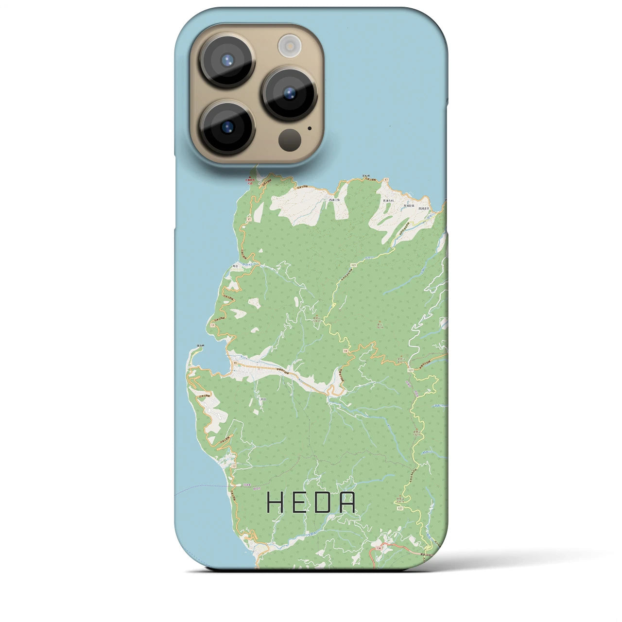 【戸田(静岡県)】地図柄iPhoneケース(バックカバータイプ)