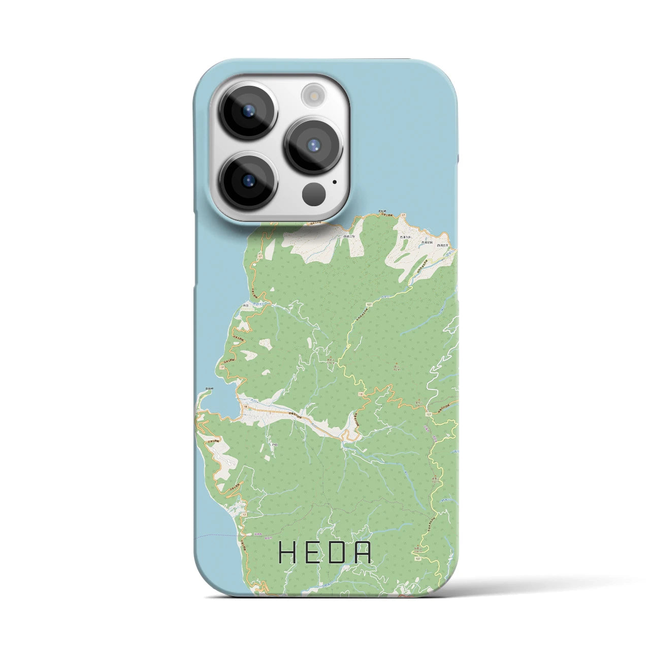 【戸田(静岡県)】地図柄iPhoneケース(バックカバータイプ)