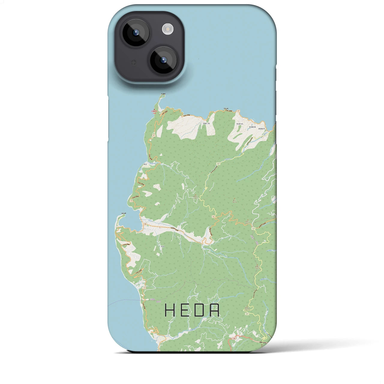【戸田(静岡県)】地図柄iPhoneケース(バックカバータイプ)