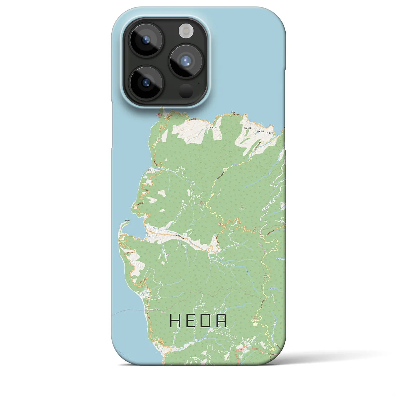 【戸田(静岡県)】地図柄iPhoneケース(バックカバータイプ)