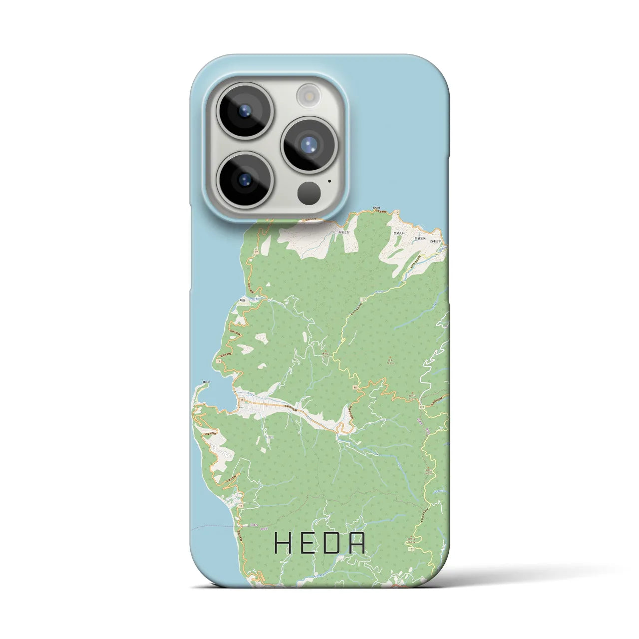 【戸田(静岡県)】地図柄iPhoneケース(バックカバータイプ)
