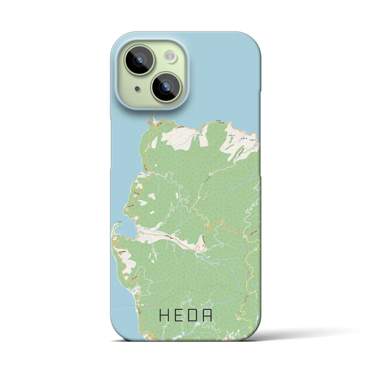 【戸田(静岡県)】地図柄iPhoneケース(バックカバータイプ)