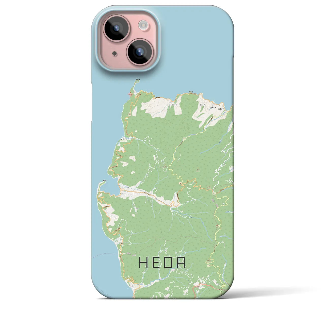 【戸田(静岡県)】地図柄iPhoneケース(バックカバータイプ)