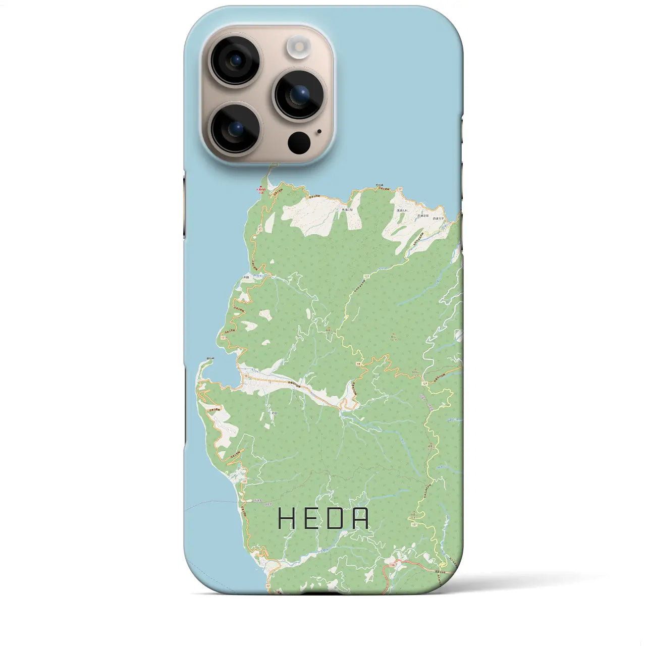 【戸田(静岡県)】地図柄iPhoneケース(バックカバータイプ)