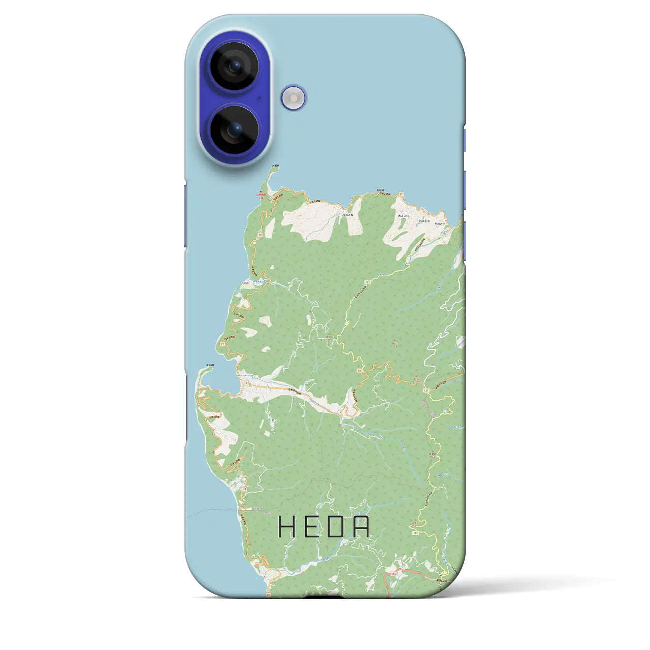 【戸田(静岡県)】地図柄iPhoneケース(バックカバータイプ)ナチュラル・iPhone 16 Pro Max 用