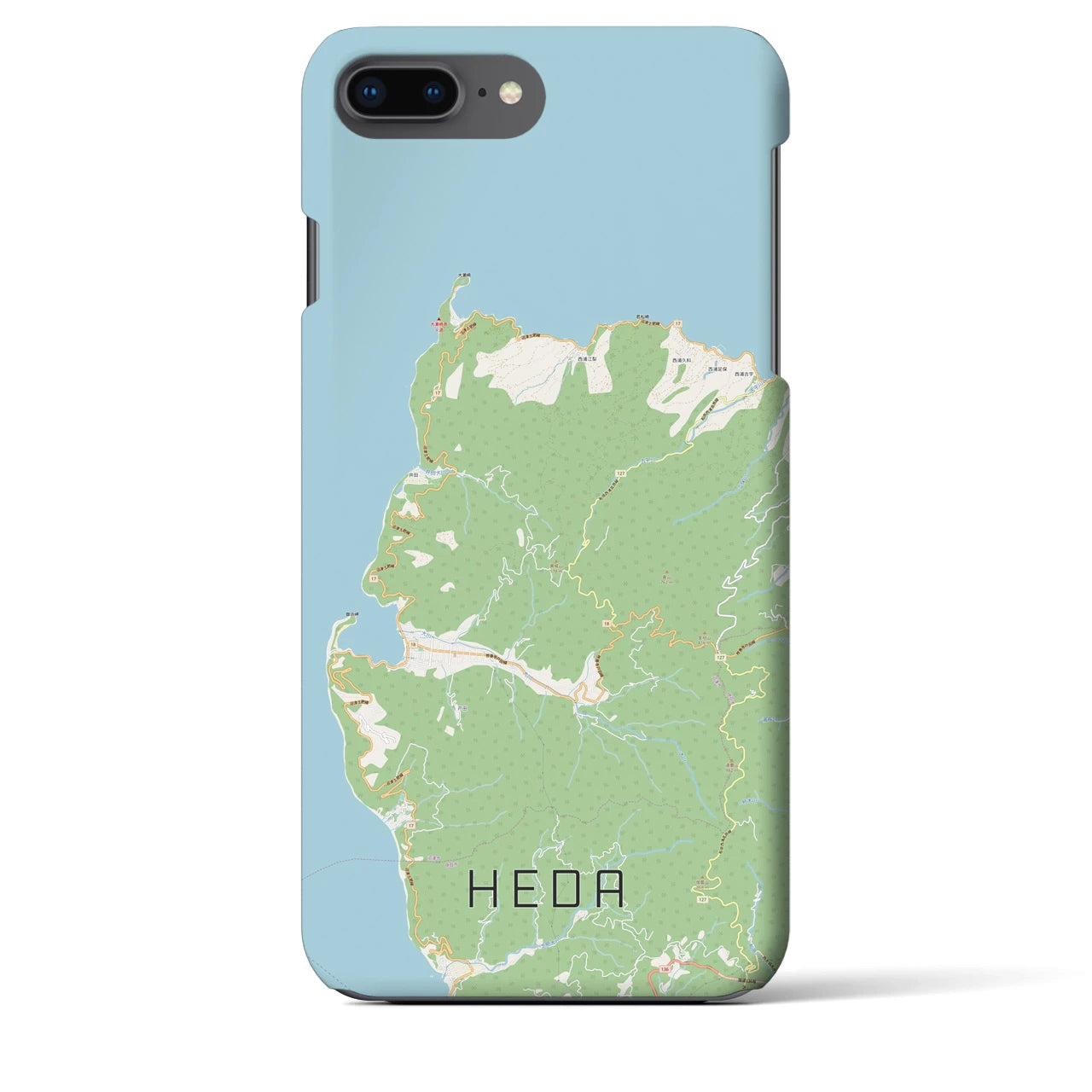 【戸田(静岡県)】地図柄iPhoneケース(バックカバータイプ)