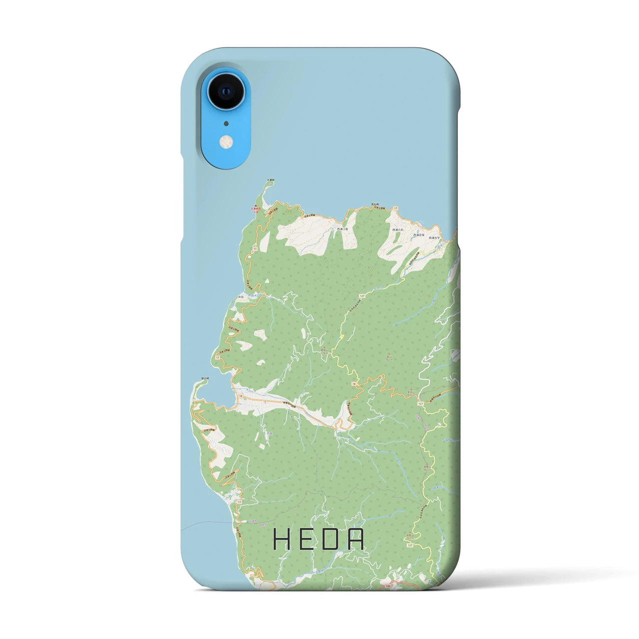 【戸田(静岡県)】地図柄iPhoneケース(バックカバータイプ)