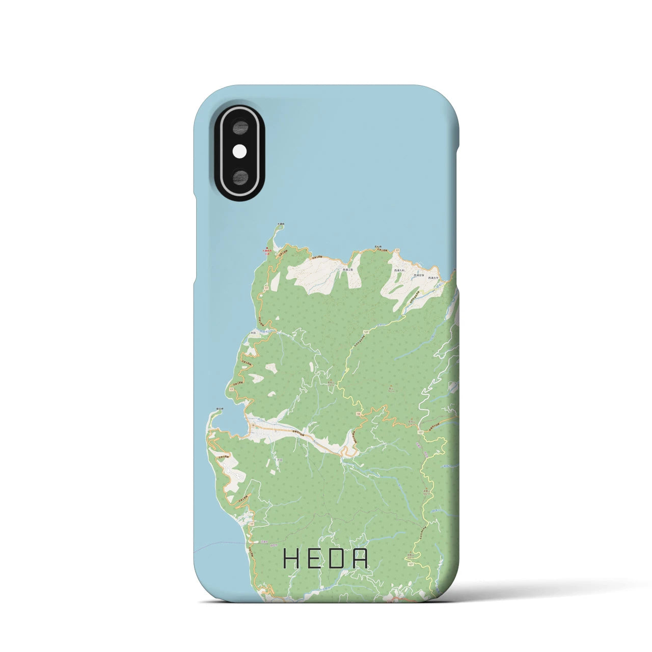 【戸田(静岡県)】地図柄iPhoneケース(バックカバータイプ)