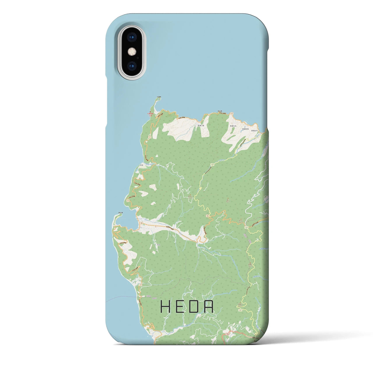 【戸田(静岡県)】地図柄iPhoneケース(バックカバータイプ)