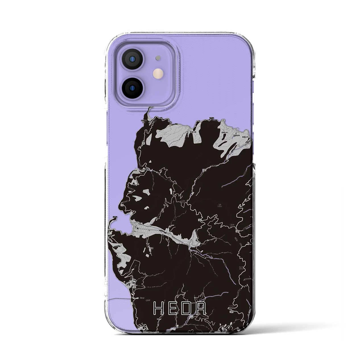 【戸田(静岡県)】地図柄iPhoneケース(クリアタイプ)