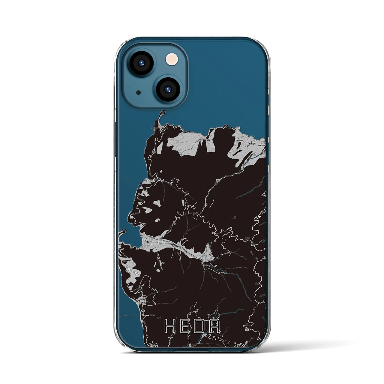 【戸田(静岡県)】地図柄iPhoneケース(クリアタイプ)