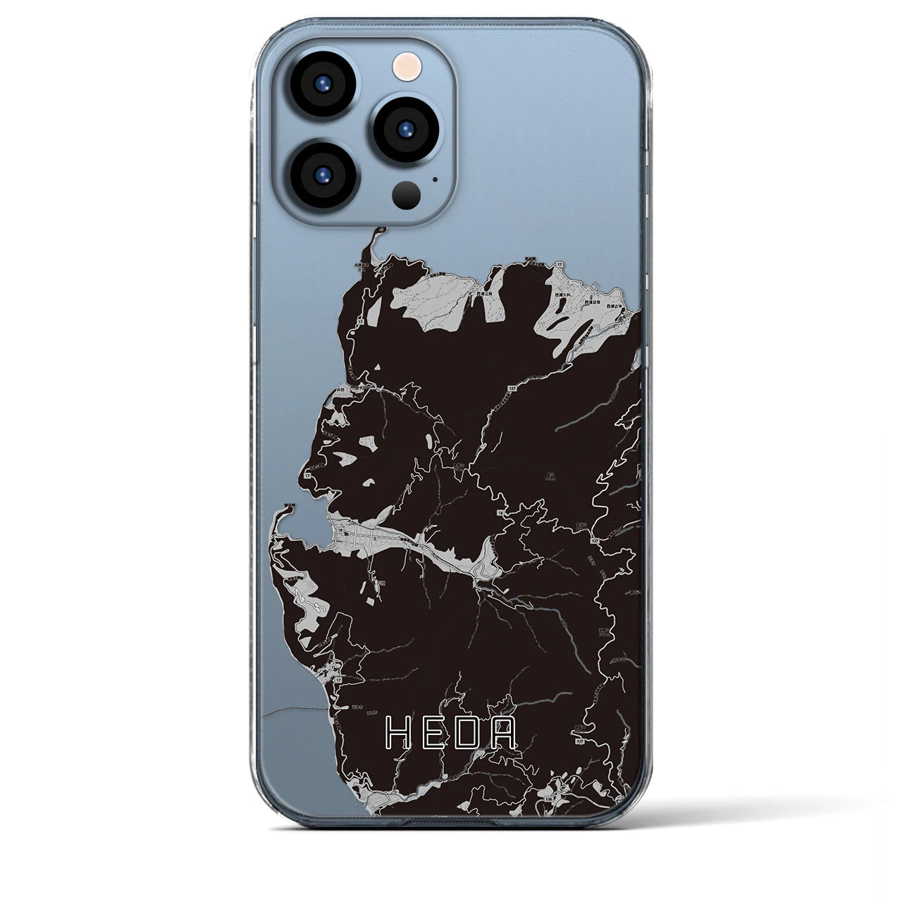 【戸田(静岡県)】地図柄iPhoneケース(クリアタイプ)