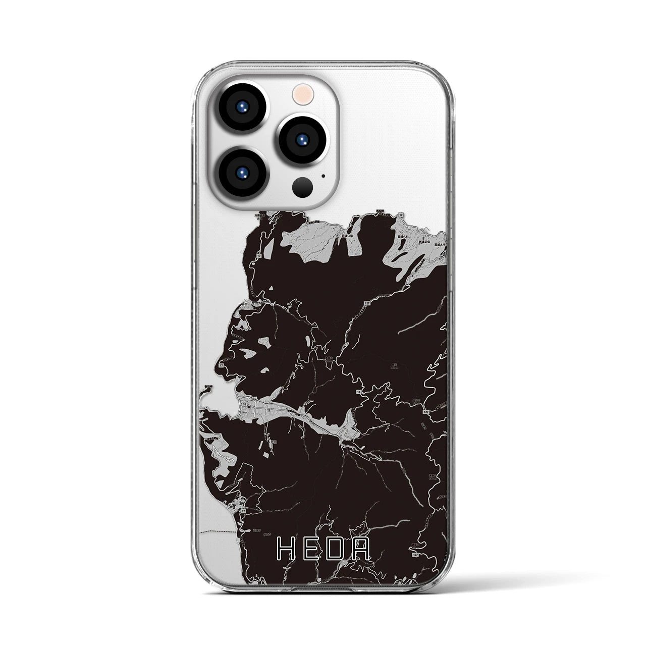 【戸田(静岡県)】地図柄iPhoneケース(クリアタイプ)