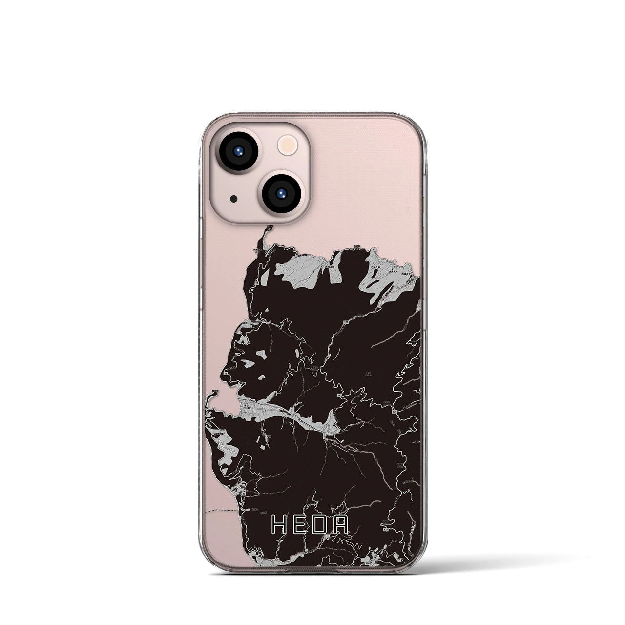 【戸田(静岡県)】地図柄iPhoneケース(クリアタイプ)