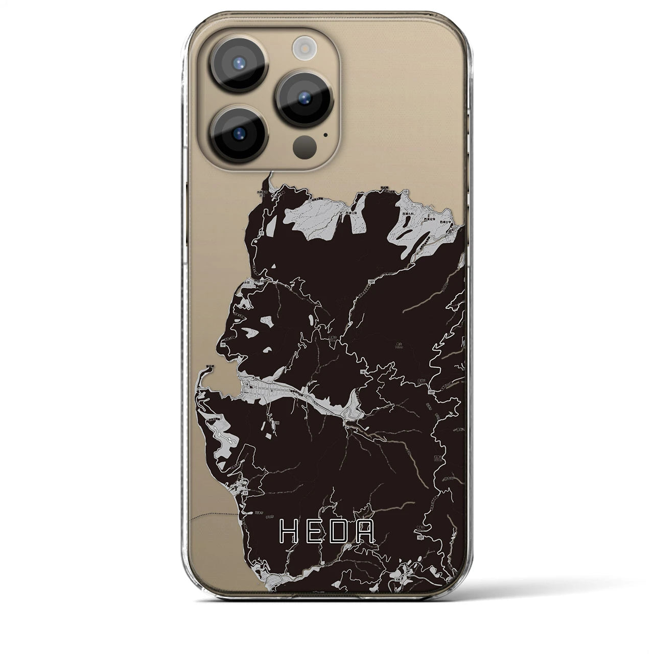 【戸田(静岡県)】地図柄iPhoneケース(クリアタイプ)