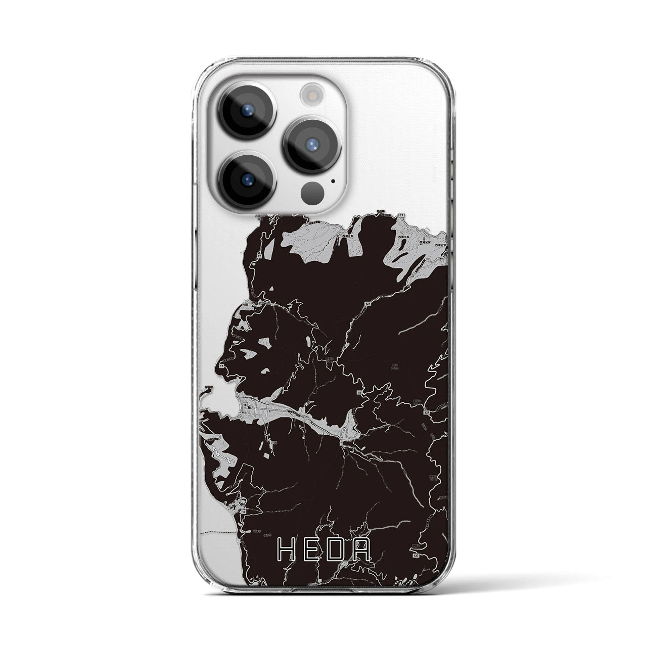 【戸田(静岡県)】地図柄iPhoneケース(クリアタイプ)