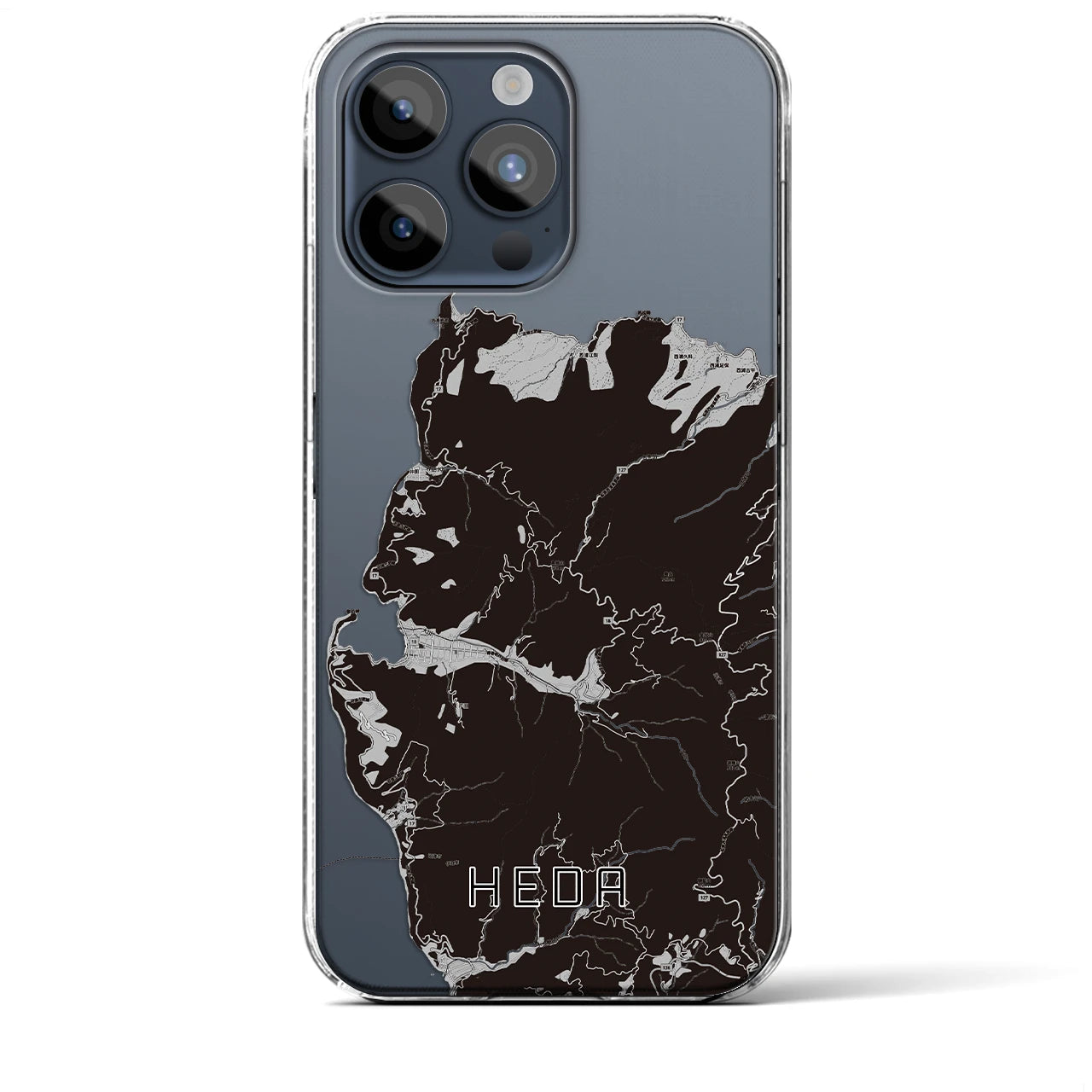 【戸田(静岡県)】地図柄iPhoneケース(クリアタイプ)