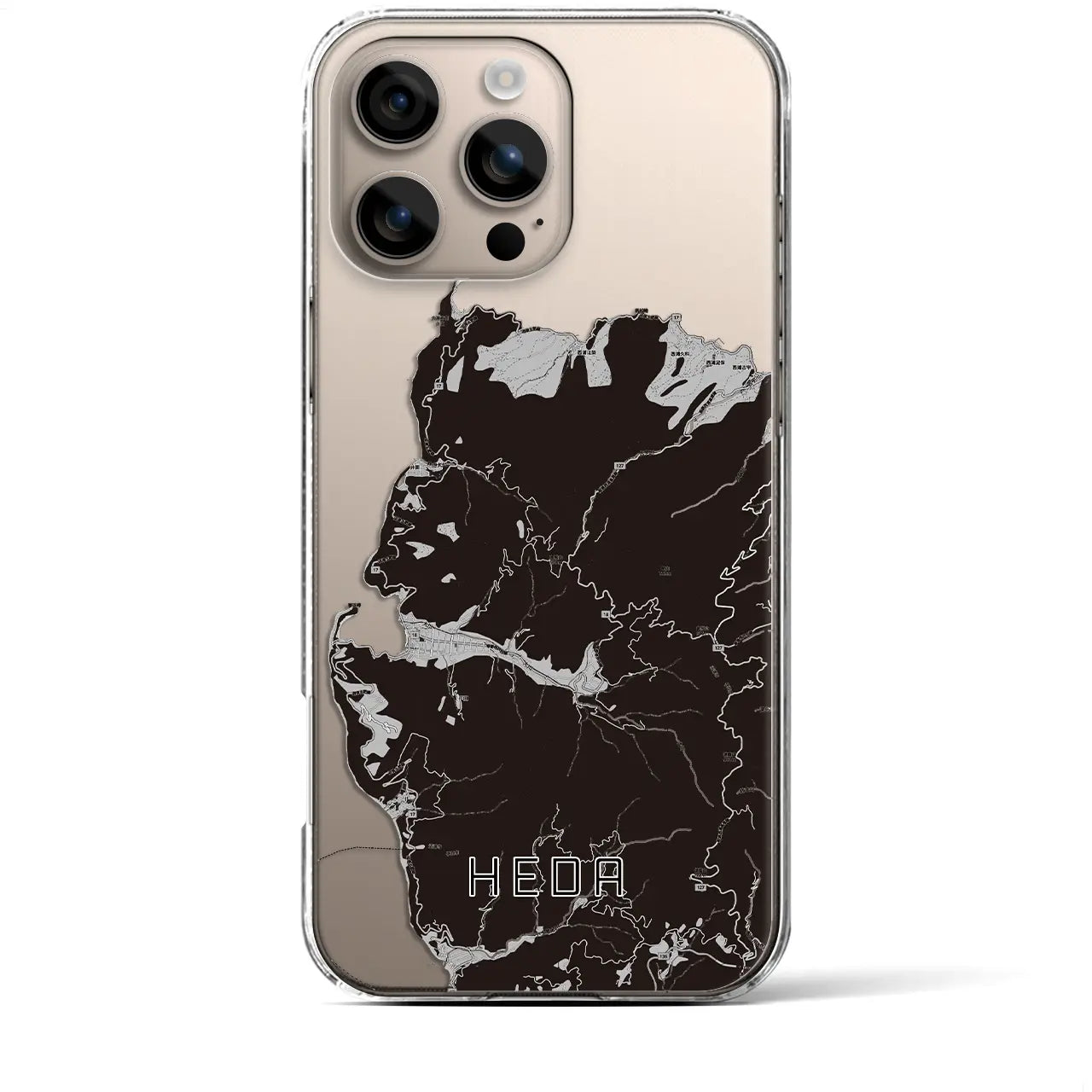 【戸田(静岡県)】地図柄iPhoneケース(クリアタイプ)