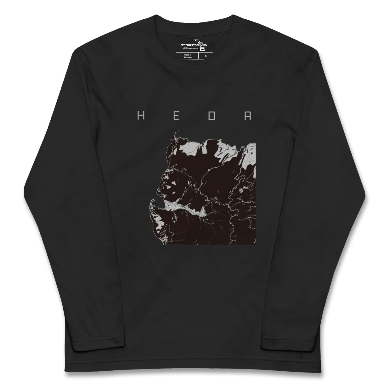 【戸田(静岡県)(静岡県)】地図柄ロングスリーブTシャツ