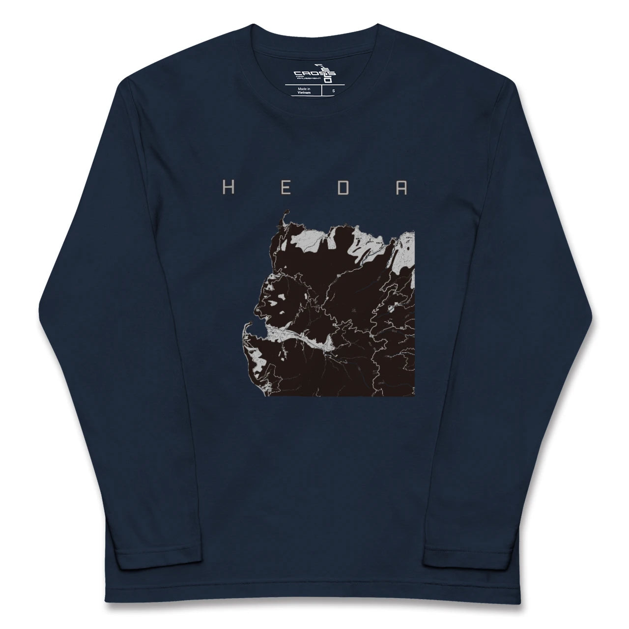【戸田(静岡県)(静岡県)】地図柄ロングスリーブTシャツ