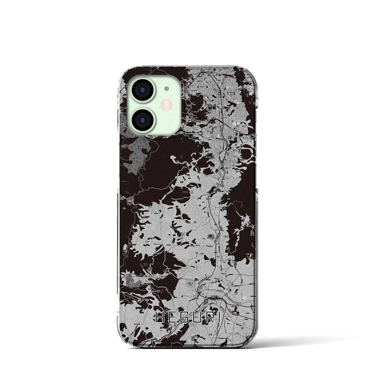 【平群(奈良県)】地図柄iPhoneケース(クリアタイプ)