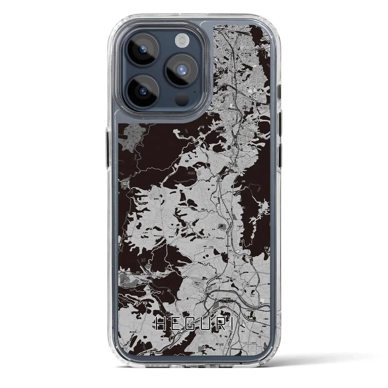 【平群(奈良県)】地図柄iPhoneケース(MagSafeタイプ)