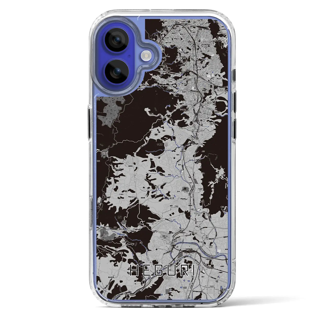 【平群(奈良県)】地図柄iPhoneケース(MagSafeタイプ)