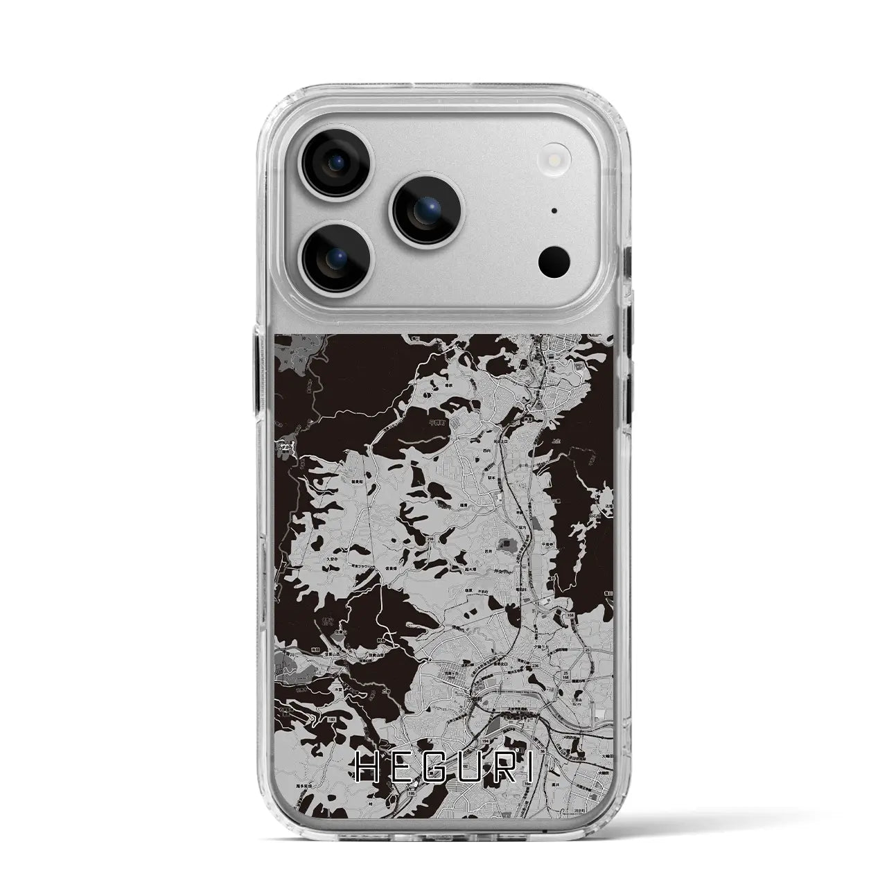 【平群(奈良県)】地図柄iPhoneケース(MagSafeタイプ)