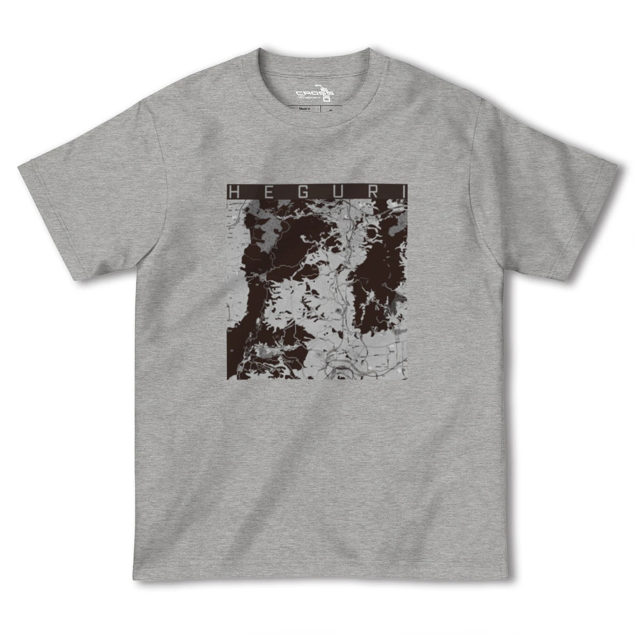 【平群(奈良県)】地図柄ヘビーウェイトTシャツ