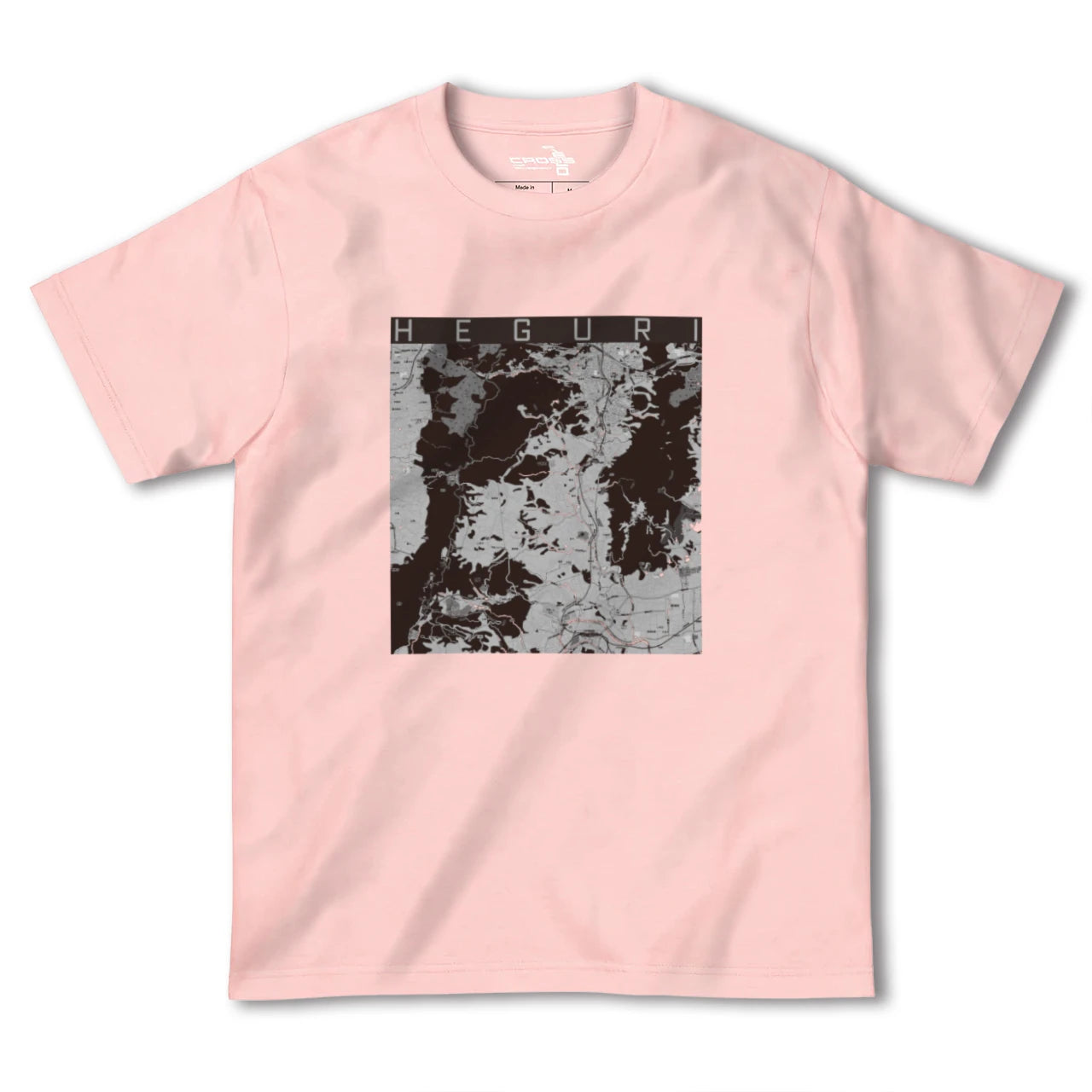 【平群(奈良県)】地図柄ヘビーウェイトTシャツ