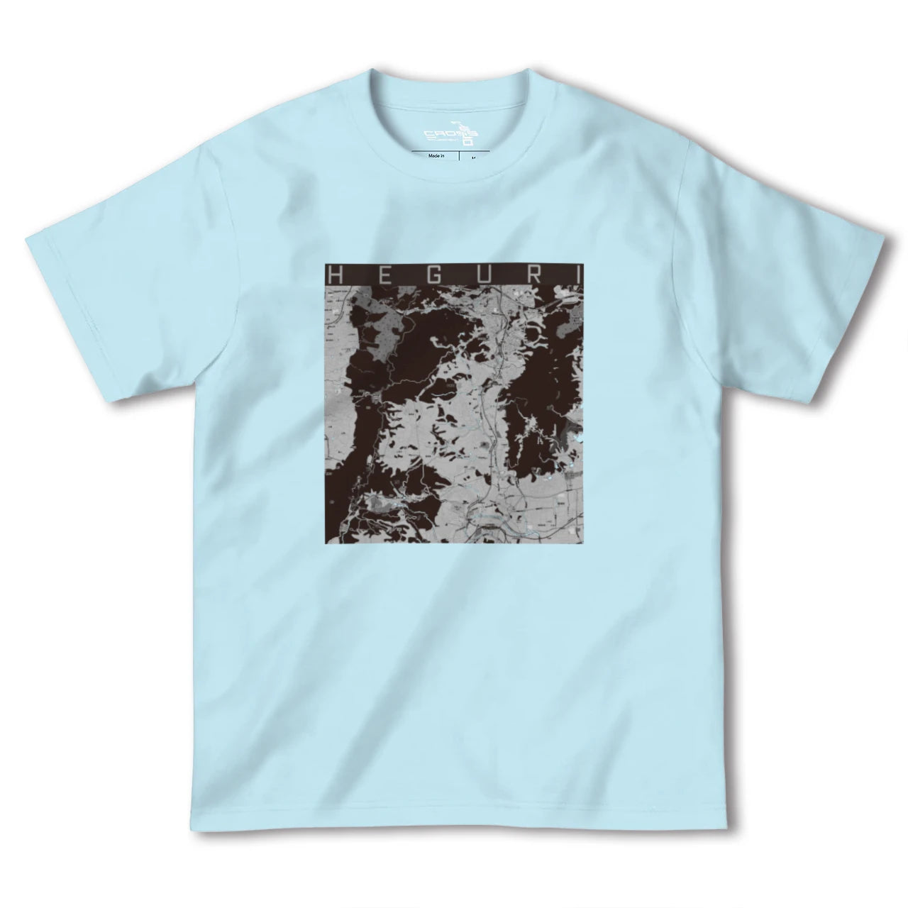 【平群(奈良県)】地図柄ヘビーウェイトTシャツ