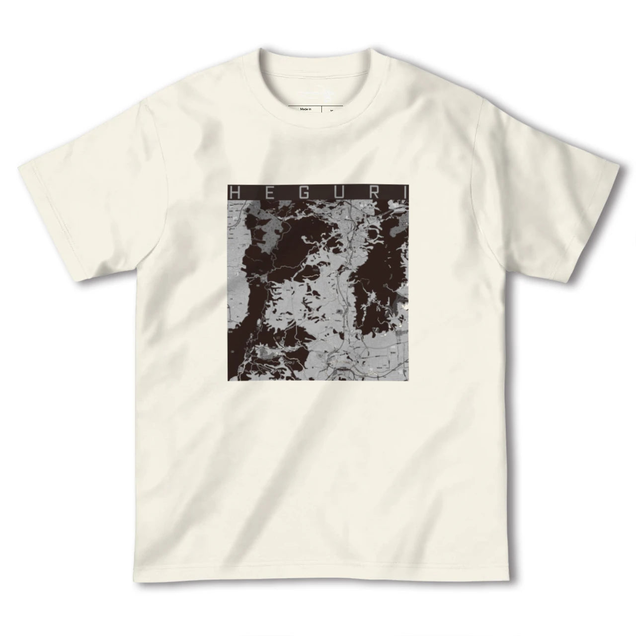 【平群(奈良県)】地図柄ヘビーウェイトTシャツ