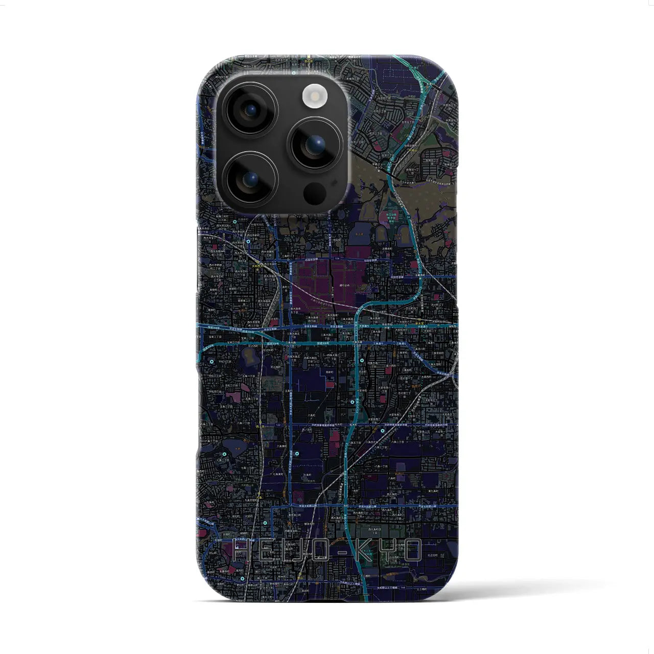 【平城京(奈良県)】地図柄iPhoneケース(バックカバータイプ)