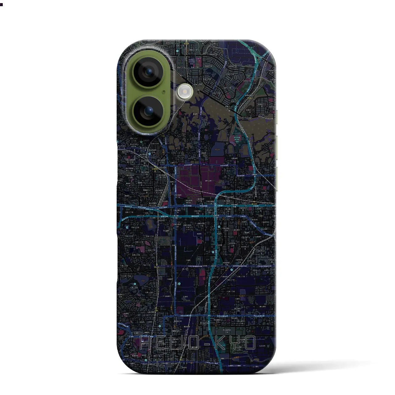 【平城京(奈良県)】地図柄iPhoneケース(バックカバータイプ)