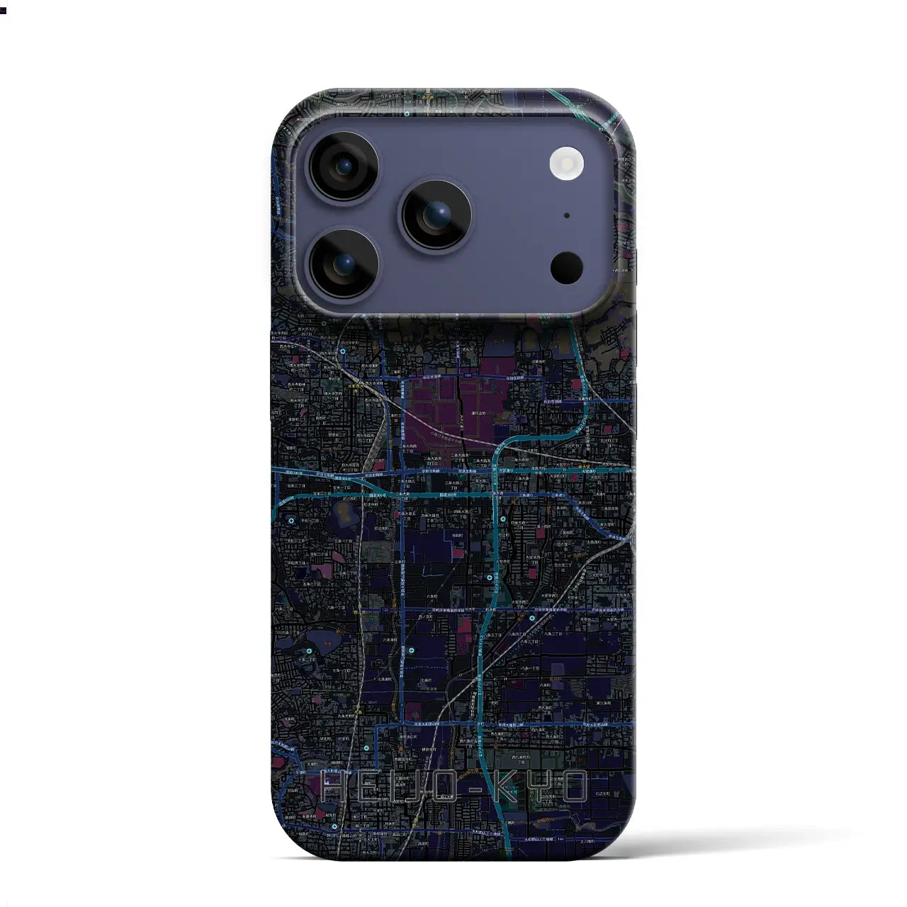 【平城京(奈良県)】地図柄iPhoneケース(バックカバータイプ)