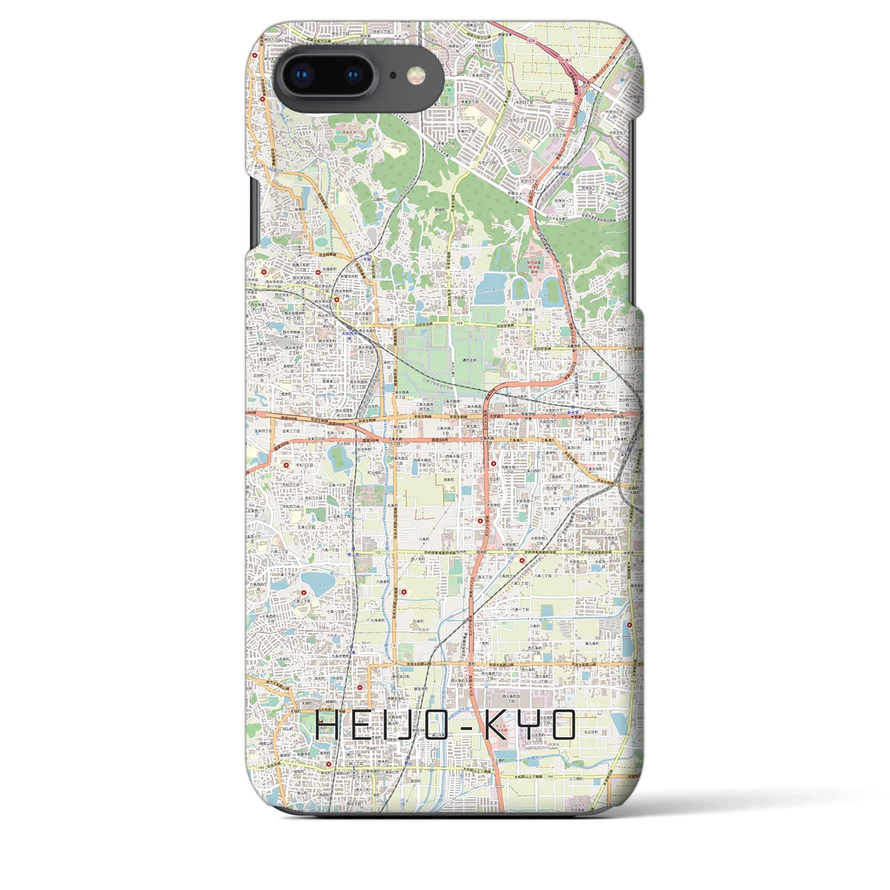 【平城京(奈良県)】地図柄iPhoneケース(バックカバータイプ)