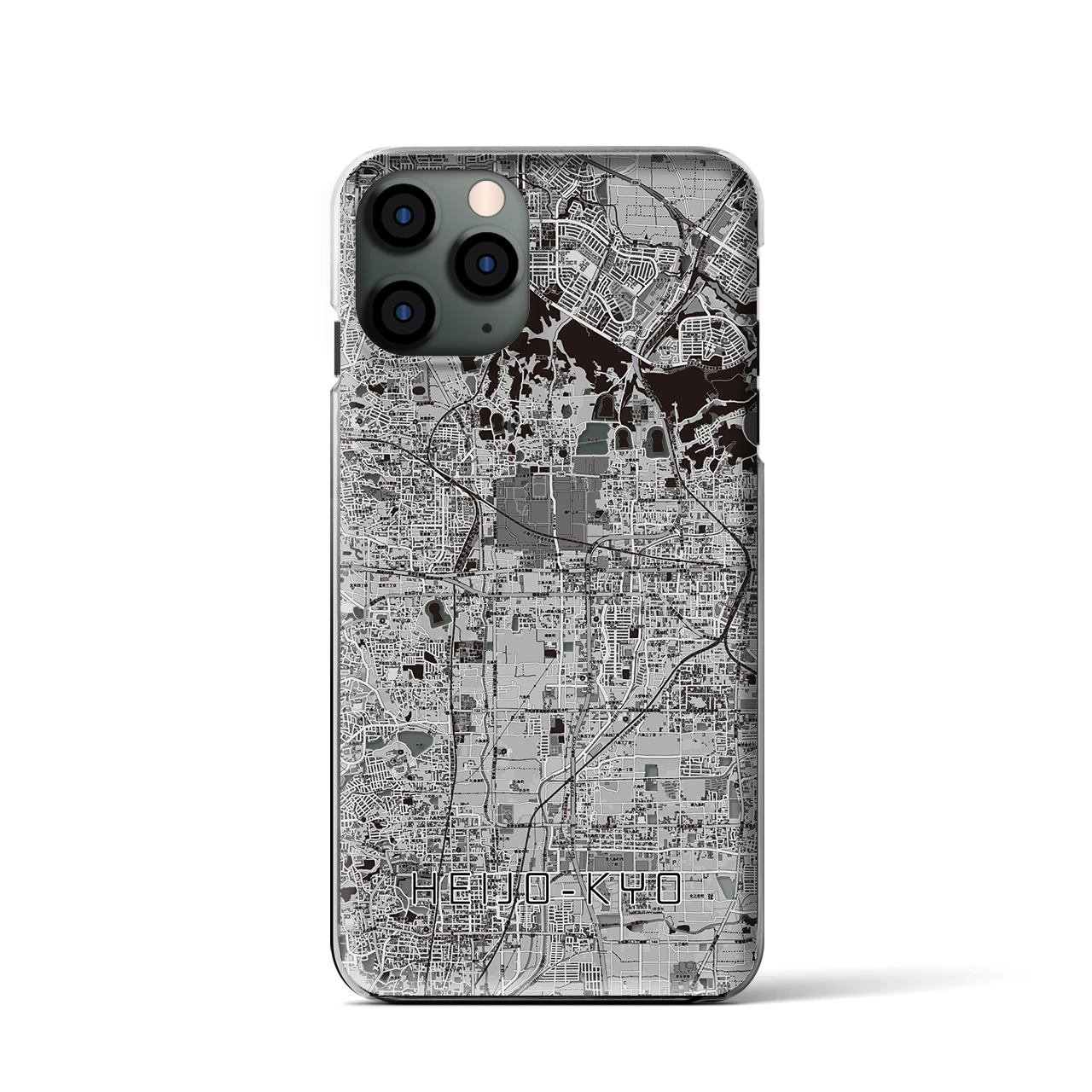 【平城京(奈良県)】地図柄iPhoneケース(クリアタイプ)