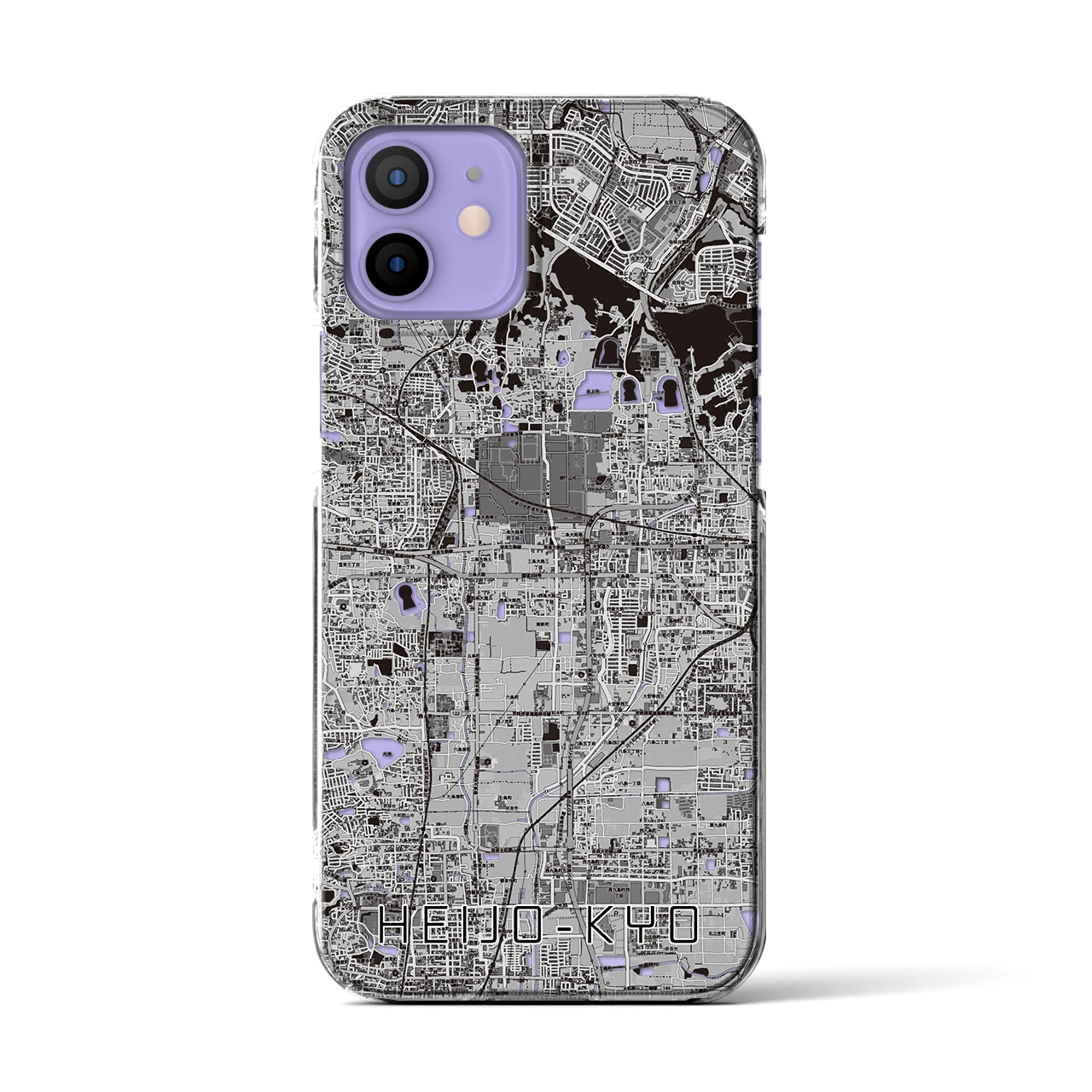 【平城京(奈良県)】地図柄iPhoneケース(クリアタイプ)