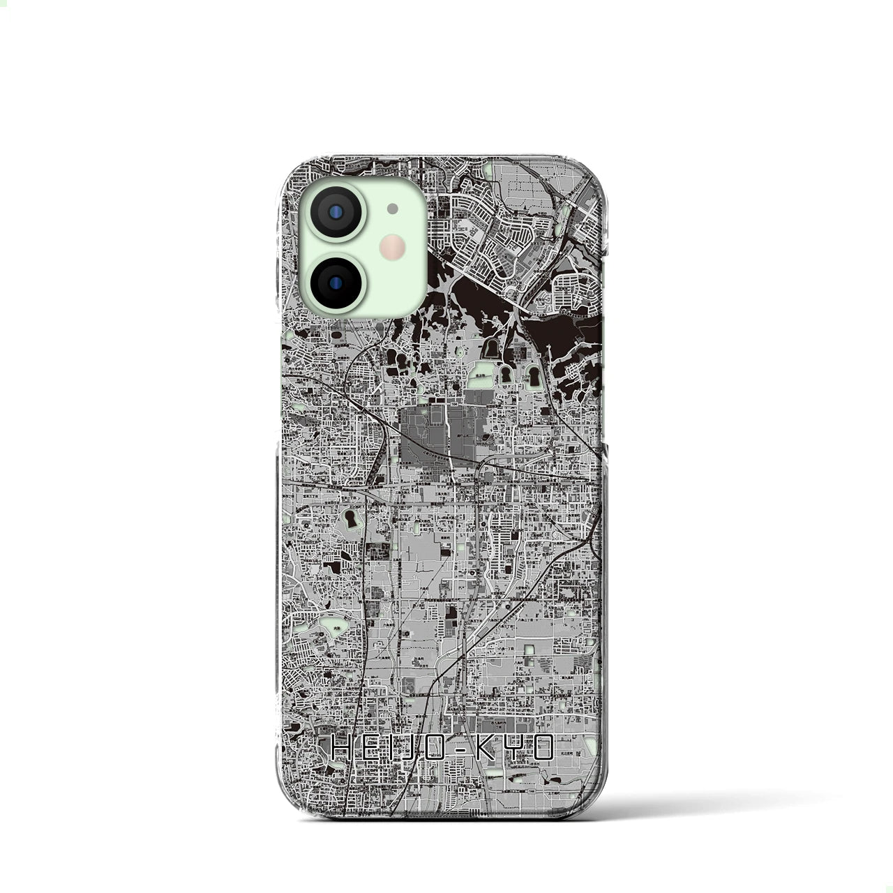 【平城京(奈良県)】地図柄iPhoneケース(クリアタイプ)