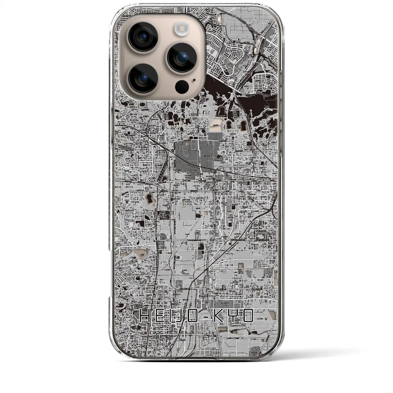 【平城京(奈良県)】地図柄iPhoneケース(クリアタイプ)