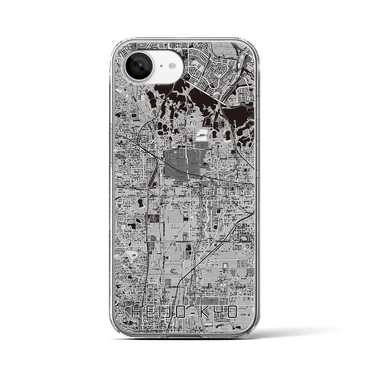 【平城京(奈良県)】地図柄iPhoneケース(クリアタイプ)