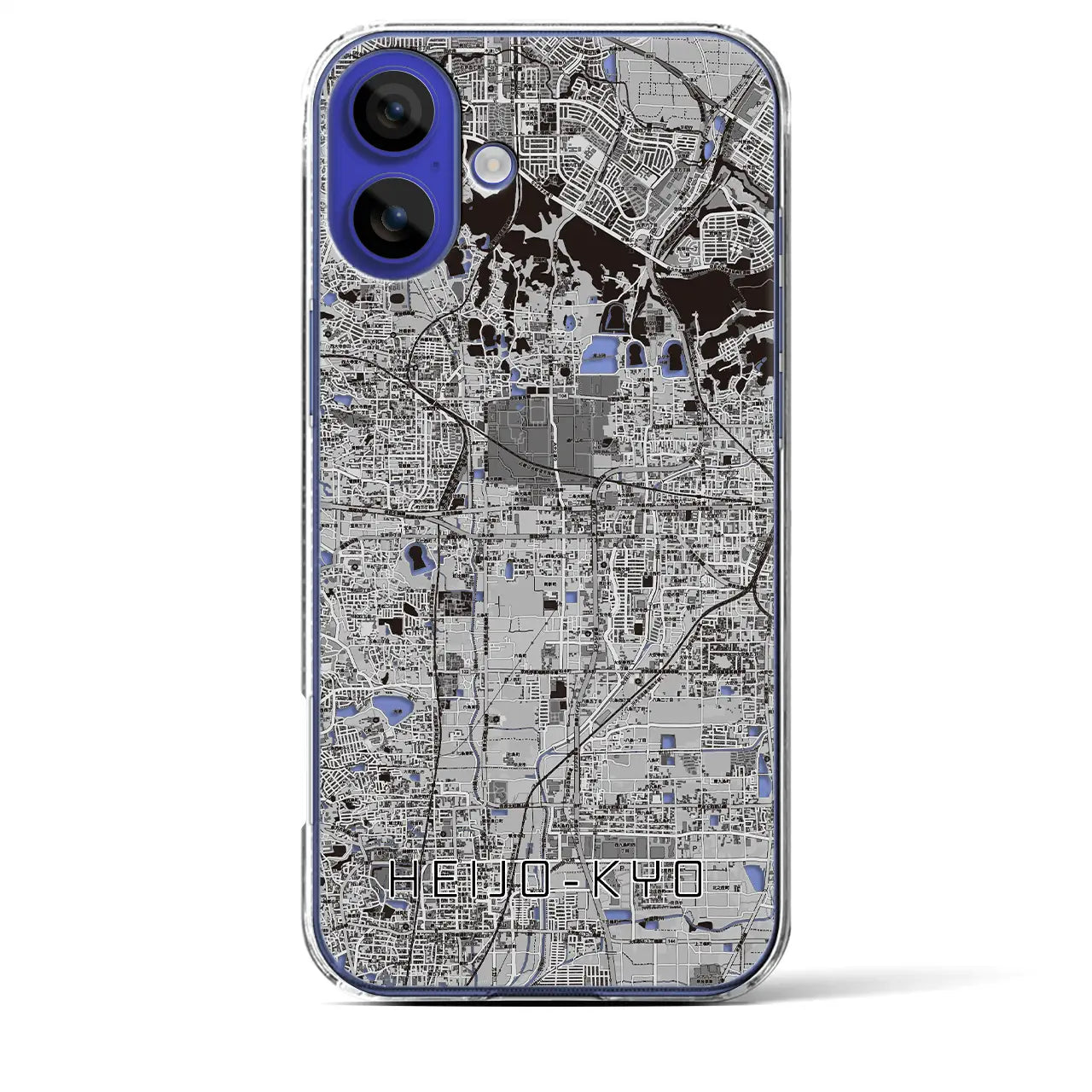 【平城京(奈良県)】地図柄iPhoneケース(クリアタイプ)