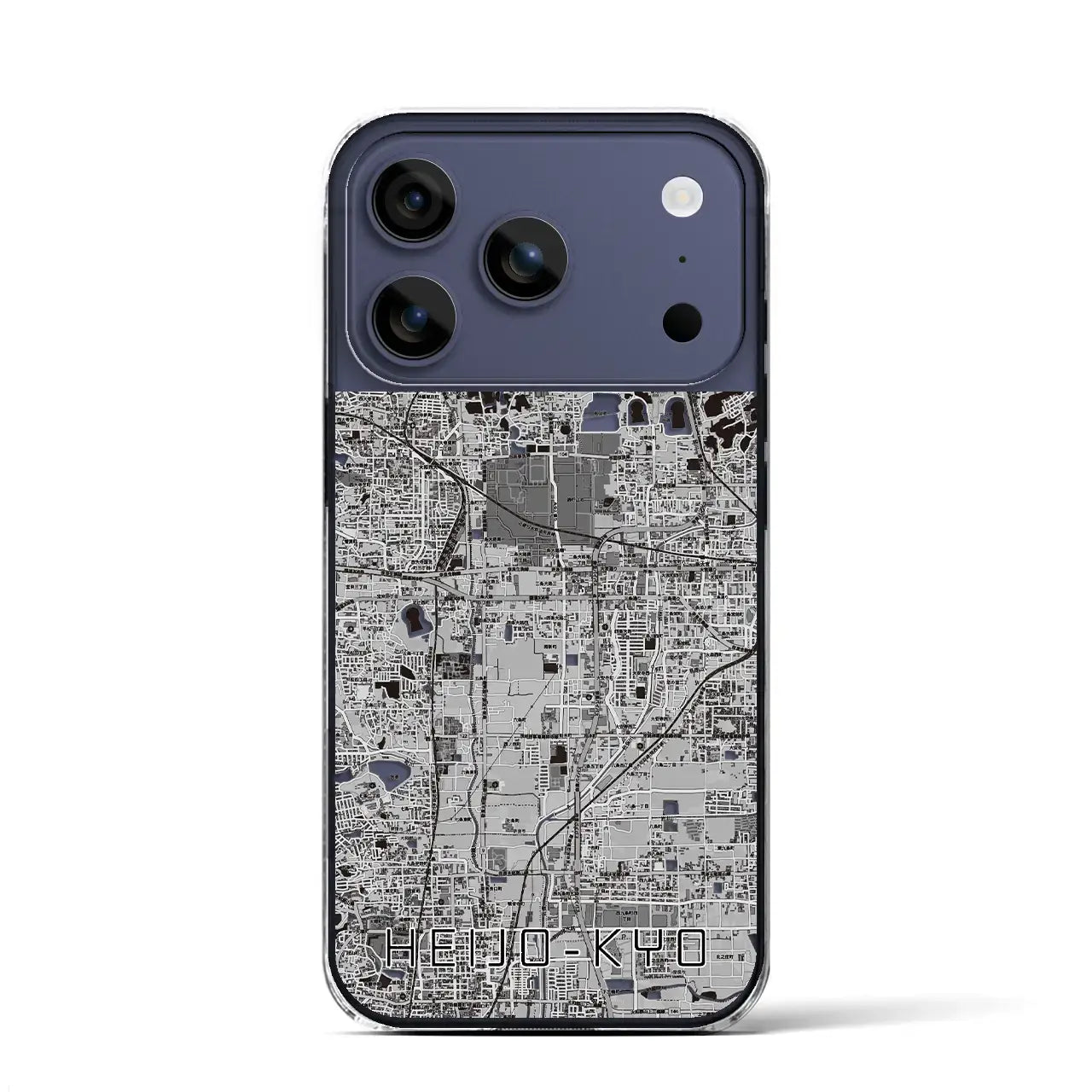 【平城京(奈良県)】地図柄iPhoneケース(クリアタイプ)