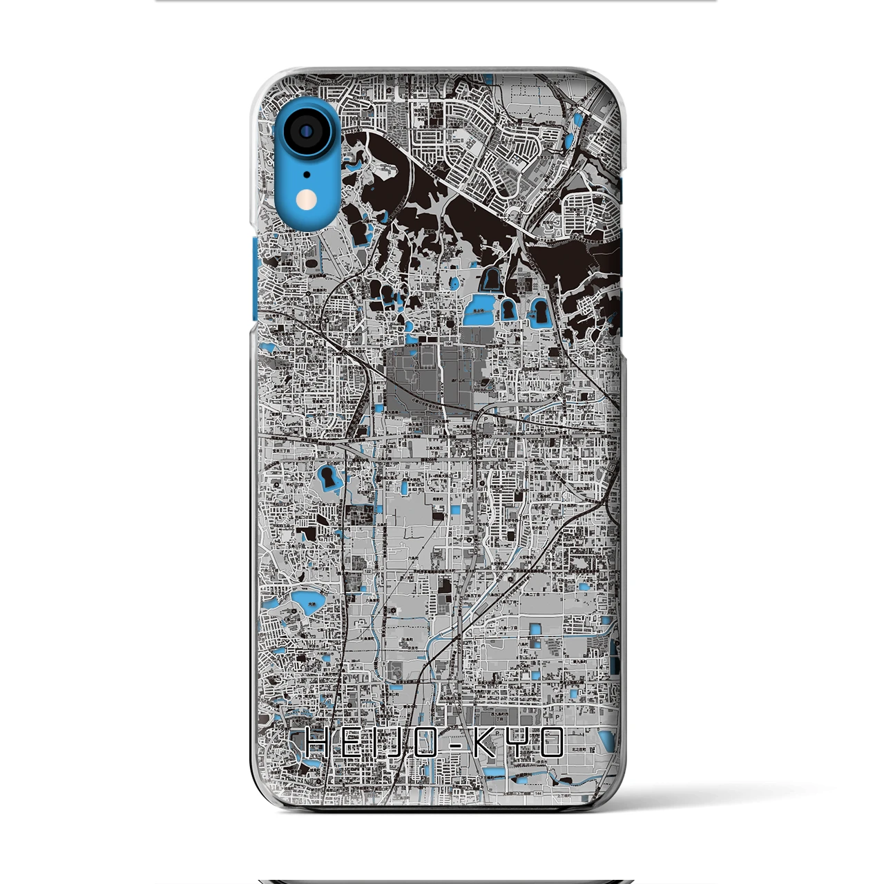 【平城京(奈良県)】地図柄iPhoneケース(クリアタイプ)